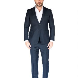 Slim Fit Plaid Peak Suit
