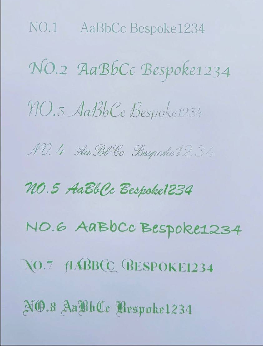 Available Fonts